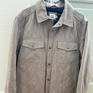 Slightly used Flint & Tinder Men's Quilted schacket (shirt jacket) in grey